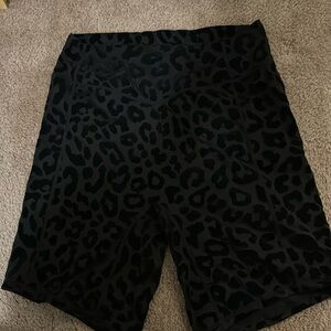 Cheetah biker shorts. Size L